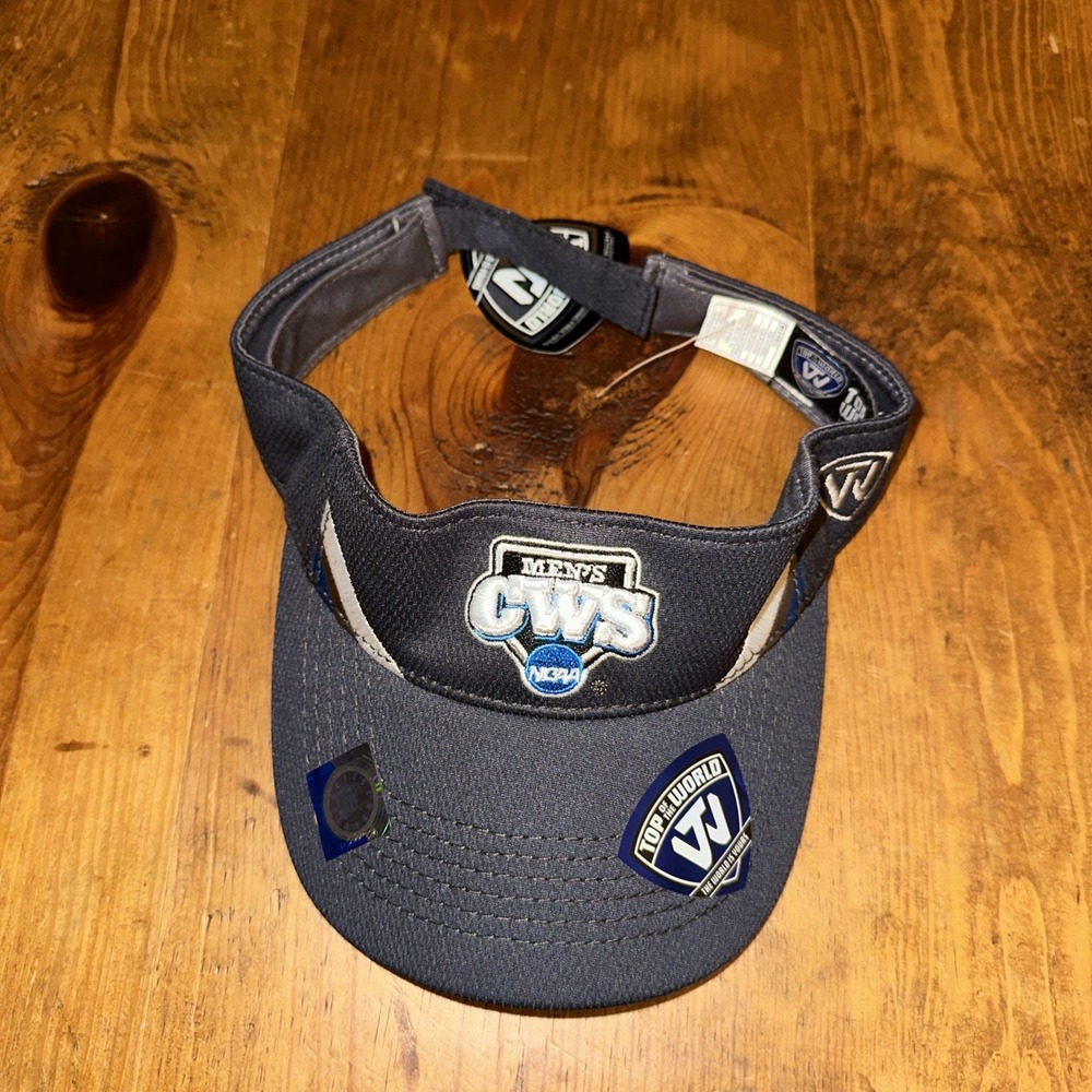 NCAA College World Series Visor Hat Omaha 2017 Top of the World Strapback